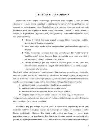 M. WEBERIO IDEALIOSIOS BIUROKRATIJOS MODELIS. Paveikslėlis 4