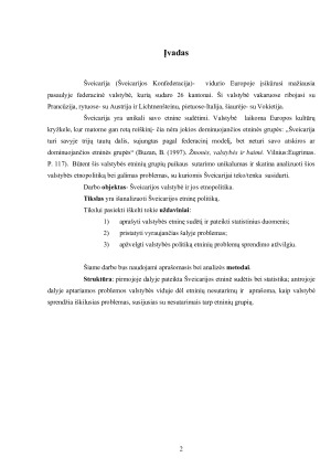 ŠVEICARIJOS ETNOPOLITINĖ ANALIZĖ. Paveikslėlis 2