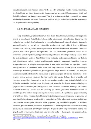 GLOBALIZAZIJA IR NACIONALINĖ VALSTYBĖ. ŽINIASKLAIDOS ĮTAKA VISUOMENĖS NUOMONĖS FORMAVIMO PROCESESUOSE. Paveikslėlis 6