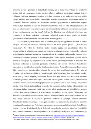 GLOBALIZAZIJA IR NACIONALINĖ VALSTYBĖ. ŽINIASKLAIDOS ĮTAKA VISUOMENĖS NUOMONĖS FORMAVIMO PROCESESUOSE. Paveikslėlis 7