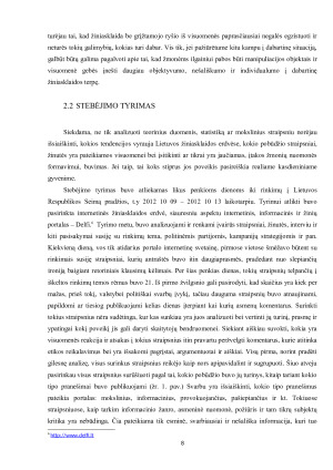 GLOBALIZAZIJA IR NACIONALINĖ VALSTYBĖ. ŽINIASKLAIDOS ĮTAKA VISUOMENĖS NUOMONĖS FORMAVIMO PROCESESUOSE. Paveikslėlis 8