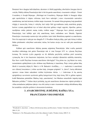 ANARCHIZMO VAIDMUO NACIONALINĖJE VALSTYBĖJE PRANCŪZIJOS ATVEJO ANALIZĖ. Paveikslėlis 8