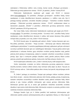 ELEKTRONINĖ VALDŽIA „SODROS“ INSTITUCIJOJE. Paveikslėlis 10