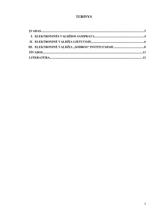 ELEKTRONINĖ VALDŽIA „SODROS“ INSTITUCIJOJE. Paveikslėlis 2
