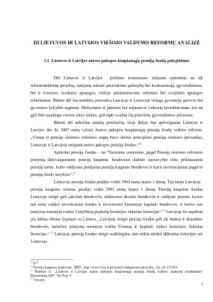 LIETUVOS IR LATVIJOS VIEŠOJO VALDYMO REFORMŲ LYGINAMOJI ANALIZĖ. Paveikslėlis 7