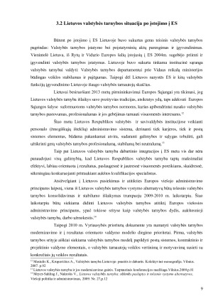 INTEGRACIJOS Į ES POVEIKIS LIETUVOS VALSTYBĖS TARNYBAI. Paveikslėlis 9