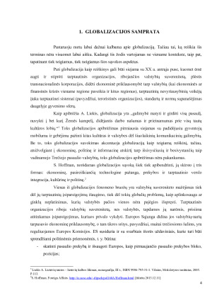 GLOBALIOS TARPTAUTINĖS SISTEMOS RAIDOS TENCENSIJOS IR ES. Paveikslėlis 4