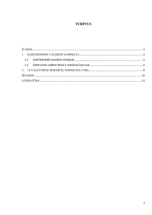 ELEKTRONINĖ VALDŽIA VIEŠOJOJE ĮSTAIGOJE. Paveikslėlis 2