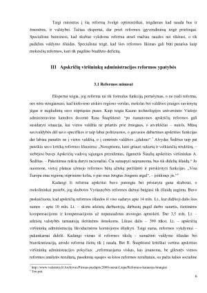 LIETUVOS APSKRIČIŲ VIRŠININKŲ ADMINISTRACIJOS REFORMA. Paveikslėlis 6