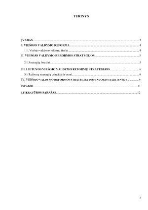 VIEŠOJO VALDYMO REFORMOS STRATEGIJA LIETUVOJE. Paveikslėlis 2