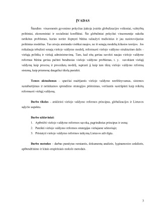 VIEŠOJO VALDYMO REFORMOS STRATEGIJA LIETUVOJE. Paveikslėlis 3