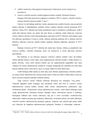 VIEŠOJO VALDYMO REFORMOS STRATEGIJA LIETUVOJE. Paveikslėlis 7