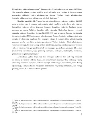 VIEŠOJO VALDYMO REFORMOS STRATEGIJA LIETUVOJE. Paveikslėlis 8