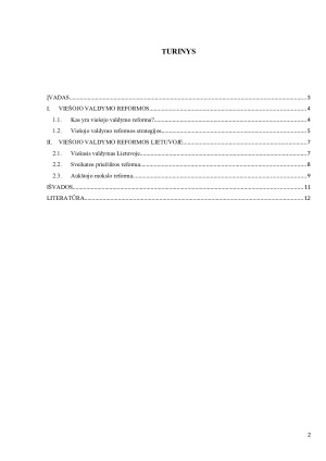 VIEŠOJO VALDYMO REFORMOS LIETUVOJE. Paveikslėlis 2