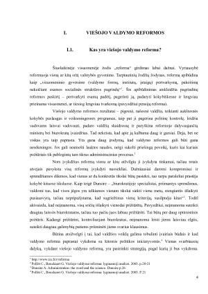 VIEŠOJO VALDYMO REFORMOS LIETUVOJE. Paveikslėlis 4