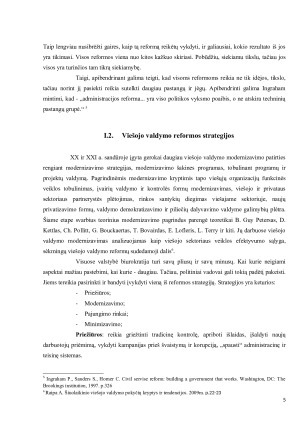 VIEŠOJO VALDYMO REFORMOS LIETUVOJE. Paveikslėlis 5