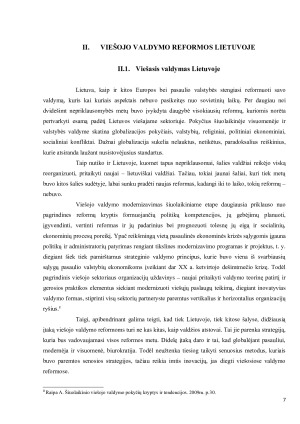 VIEŠOJO VALDYMO REFORMOS LIETUVOJE. Paveikslėlis 7