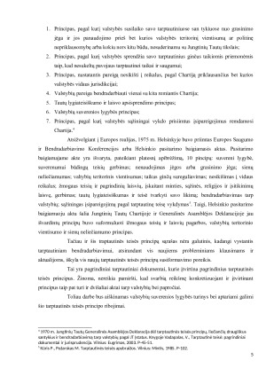 VALSTYBIŲ SUVERENIOS LYGYBĖS PRINCIPAS. Paveikslėlis 5