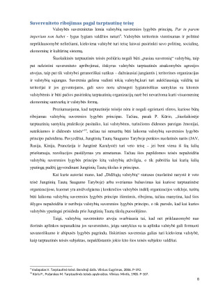 VALSTYBIŲ SUVERENIOS LYGYBĖS PRINCIPAS. Paveikslėlis 8