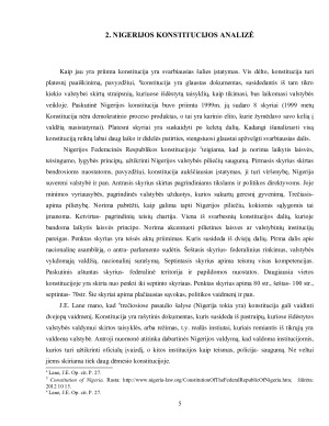 NIGERIJOS KONSTITUCIJOS ANALIZĖ. Paveikslėlis 5