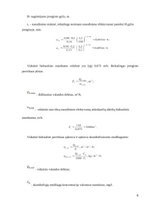 Skendinčiųjų medžiagų koncentracijos ir sėdimo kinetikos nustatymas. Paveikslėlis 6