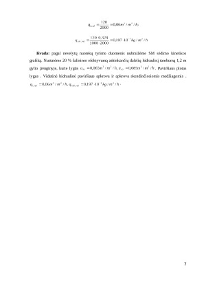 Skendinčiųjų medžiagų koncentracijos ir sėdimo kinetikos nustatymas. Paveikslėlis 7