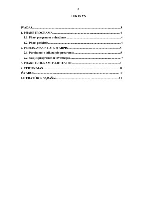 PHARE PROGRAMA IR JOS POVEIKIO REGIONŲ PLĖTRAI VERTINIMAS. Paveikslėlis 2