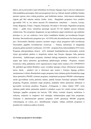 PHARE PROGRAMA IR JOS POVEIKIO REGIONŲ PLĖTRAI VERTINIMAS. Paveikslėlis 6