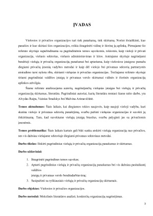VIEŠŲJŲ IR PRIVAČIŲ ORGANIZACIJŲ PANAŠUMAI IR SKIRTUMAI. Paveikslėlis 3