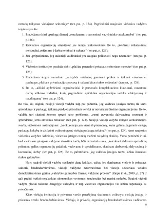 VIEŠŲJŲ IR PRIVAČIŲ ORGANIZACIJŲ PANAŠUMAI IR SKIRTUMAI. Paveikslėlis 8