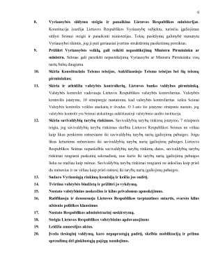 Lietuvos, Čekijos ir Ispanijos parlamentų lyginamoji analizė struktūra, funkcijos ir įgaliojimai. Paveikslėlis 7
