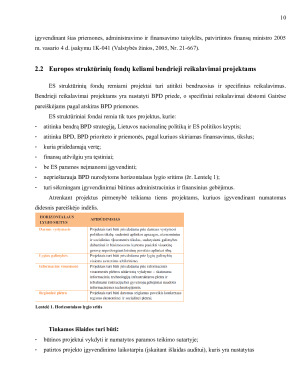 Europos Sąjungos struktūrinių fondų veiklos esmė ir pagrindiniai aspektai. Paveikslėlis 10