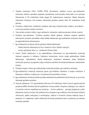 Europos Sąjungos struktūrinių fondų veiklos esmė ir pagrindiniai aspektai. Paveikslėlis 8