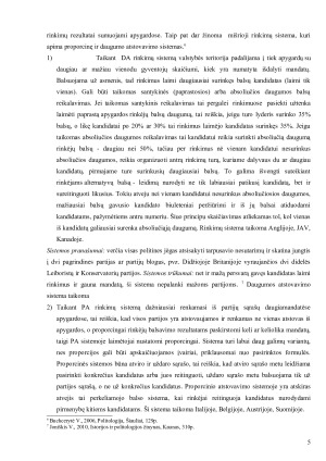 LIETUVOS RESPUBLIKOS VALDŽIOS RINKIMŲ SISTEMOS. Paveikslėlis 6