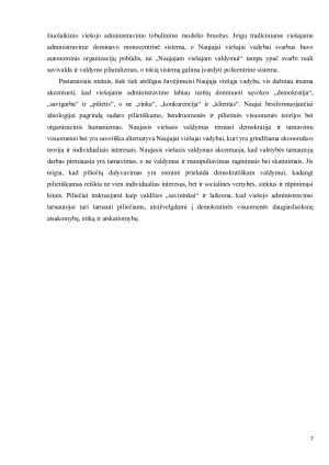 NAUJOJO VIEŠOJO VALDYMO ĮGYVENDINIMO PROBLEMOS VAKARŲ DEMOKRATIJOSE. Paveikslėlis 7