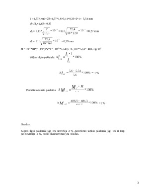Skersinių pagrindinių pynimų mezginių analizė. Paveikslėlis 3