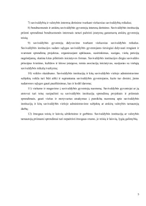 LIETUVOS SAVIVALDYBIŲ FUNKCIJOS IR JŲ ĮGYVENDINIMAS. Paveikslėlis 5