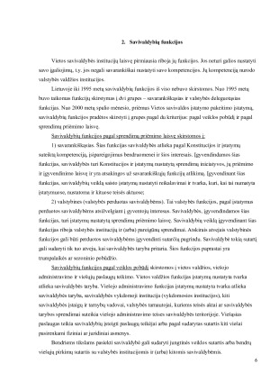LIETUVOS SAVIVALDYBIŲ FUNKCIJOS IR JŲ ĮGYVENDINIMAS. Paveikslėlis 6