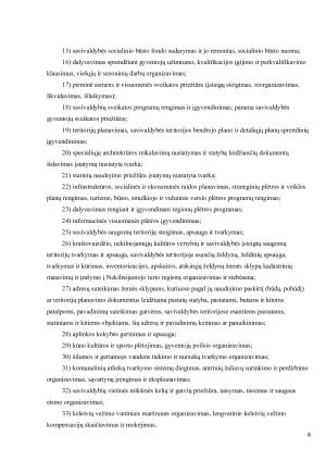 LIETUVOS SAVIVALDYBIŲ FUNKCIJOS IR JŲ ĮGYVENDINIMAS. Paveikslėlis 8
