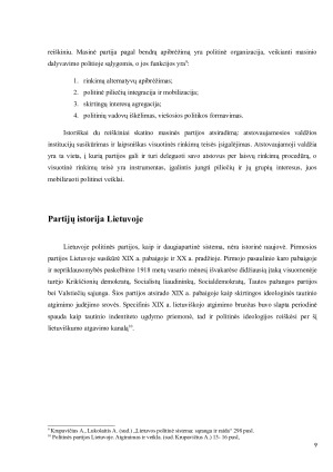 POLITINĖS PARTIJOS IR PARTINĖS SISTEMOS JŲ FUNKCIJOS, KLASIFIKACIJA. Paveikslėlis 10