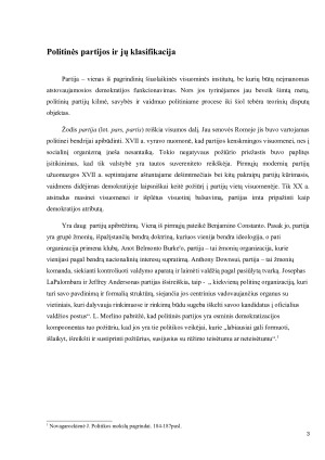 POLITINĖS PARTIJOS IR PARTINĖS SISTEMOS JŲ FUNKCIJOS, KLASIFIKACIJA. Paveikslėlis 4