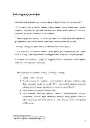 POLITINĖS PARTIJOS IR PARTINĖS SISTEMOS JŲ FUNKCIJOS, KLASIFIKACIJA. Paveikslėlis 6