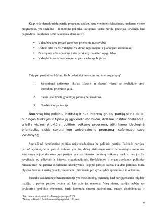 POLITINĖS PARTIJOS IR PARTINĖS SISTEMOS JŲ FUNKCIJOS, KLASIFIKACIJA. Paveikslėlis 7