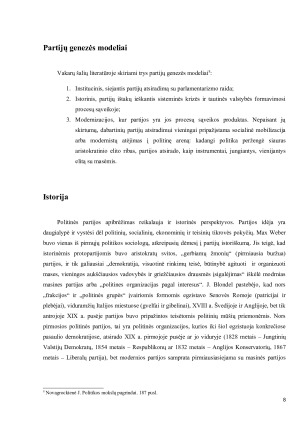 POLITINĖS PARTIJOS IR PARTINĖS SISTEMOS JŲ FUNKCIJOS, KLASIFIKACIJA. Paveikslėlis 9