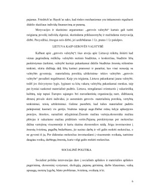 GEROVĖS VALSTYBĖS SOCIALINĖ POLITIKA. Paveikslėlis 6
