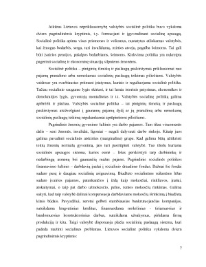 GEROVĖS VALSTYBĖS SOCIALINĖ POLITIKA. Paveikslėlis 7