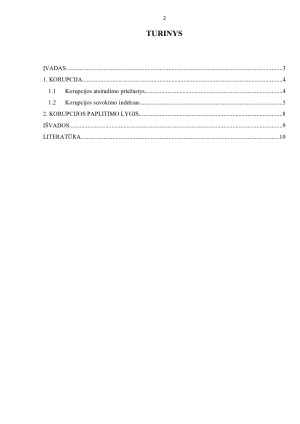 Korupcijos suvokimo indeksas kaip metodas nustatyti korupcijos paplitimo lygį valstybėje. Paveikslėlis 2
