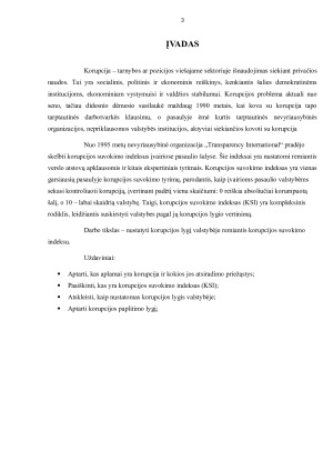Korupcijos suvokimo indeksas kaip metodas nustatyti korupcijos paplitimo lygį valstybėje. Paveikslėlis 3