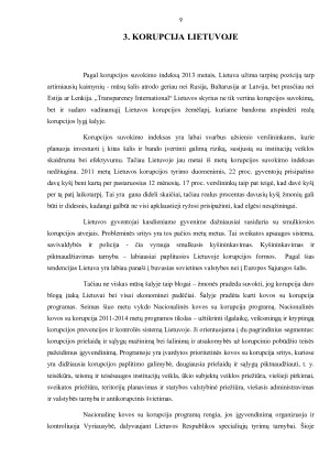 Korupcijos suvokimo indeksas kaip metodas nustatyti korupcijos paplitimo lygį valstybėje. Paveikslėlis 9