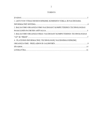 BALSAVIMO ORGANIZAVIMAS  NAUDOJANT KOMPIUTERINES TECHNOLOGIJAS. Paveikslėlis 2